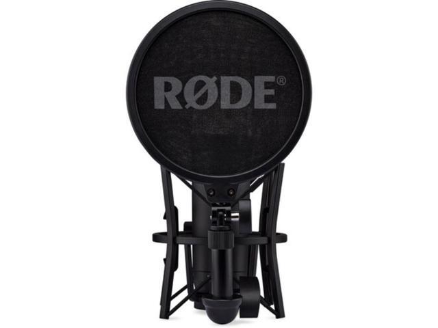 Rode NT1(Black) 5th Generation Hybrid Studio Condenser Microphone Bundle with Desk/mic Stand Reflection Filter and Reflection Filter/tripod Micstand
