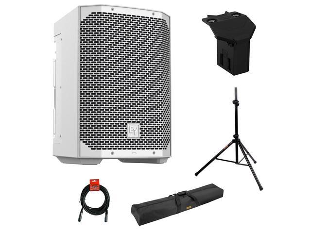 Electro-Voice EVERSE 8 Weatherized Battery-Powered Loudspeaker with Bluetooth Bundle with Auray Steel Speaker Stand, Speaker Stand Bag 51',...