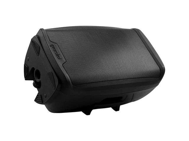 Gemini Sound AS-2112BT Active 12' Woofer 1500W Watt DJ Monitor Powered Amplified PA Speakers System with Bluetooth Bundle with Auray SS-4420 Steel...