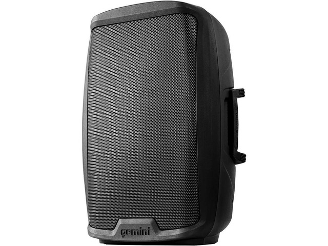 Gemini Sound AS-2112BT Active 12' Woofer 1500W Watt DJ Monitor Powered Amplified PA Speakers System with Bluetooth Bundle with Auray SS-4420 Steel...