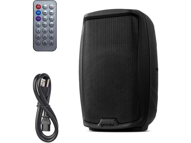 Gemini Sound AS-2108BT Active 8' Inch Woofer 500W Watt DJ Monitor Powered Amplified PA Speakers System With Bluetooth Bundle with Auray SS-4420...