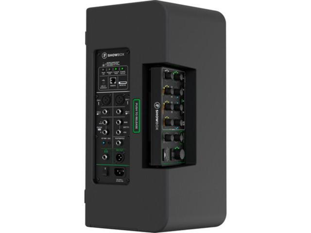 Mackie ShowBox All-in-One Battery-Powered 400W 8' Live Performance Rig with Breakaway Mix Control Bundle with Auray SS-4420 Steel Speaker Stand and...