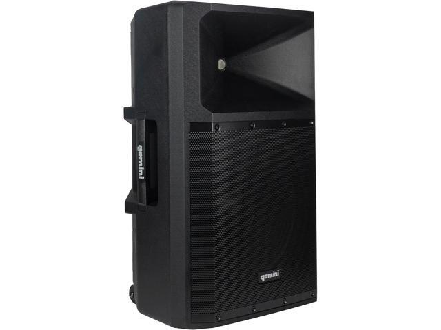 Gemini Sound GSP-2200: Elite 2200W 15' Active DJ PA Speaker with Bluetooth Stereo, Integrated 3-Channel Mixer Bundle with Steel Speaker Stand,...