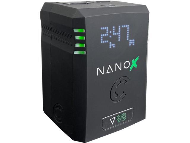 Core NANOV98X, 98wh Micro Sized V-Mount Smart Battery (Pair) Bundle with Core SWX GPM-X2S Mini Dual Travel Battery Charger