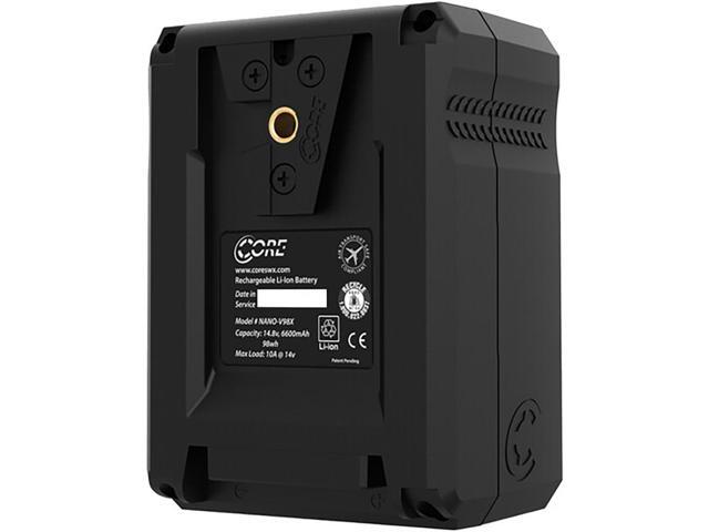 Core NANOV98X, 98wh Micro Sized V-Mount Smart Battery (Pair) Bundle with Core SWX GPM-X2S Mini Dual Travel Battery Charger