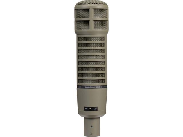 Electro-Voice RE20 Broadcast Announcer Microphone with Variable-D Bundle with Microphone Preamp/Channel Strip and XLR- XLR Cable