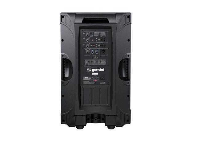 Gemini Sound GD-L215PRO 1300-Watt Professional PA Speakers with Bluetooth Bundle with Auray SS-4420 Steel Speaker Stand and XLR- XLR Cable