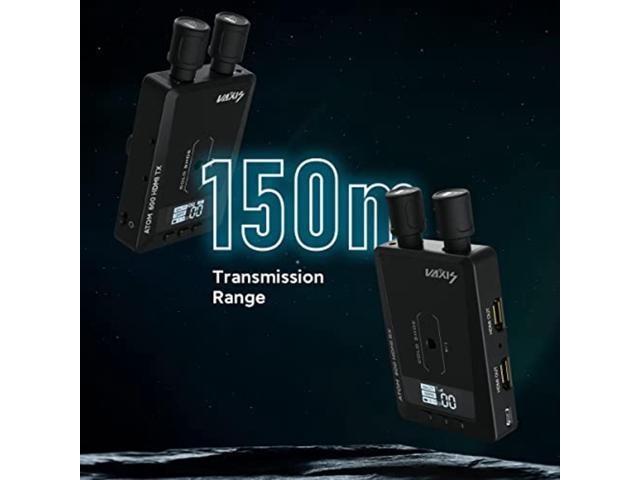 Vaxis Atom A5 5.5' Wireless RX/TX SDI/HDMI Monitor Bundle with Genaray 2 x NP-F770 4400mAh Batteries & 2 x Compact Chargers Kit