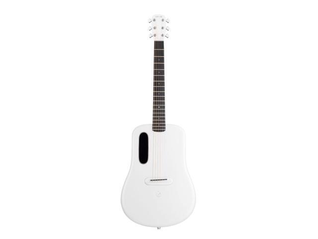 LAVA ME 4 Carbon 36 with Airflow Bag White Bundle with Rok-It Tripod Guitar Stand, Kopul PREM Performance Series Right Angle Cable and Celluloid...