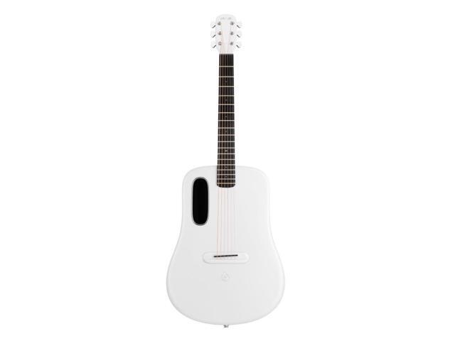 LAVA ME 4 Carbon 38' with Airflow Bag White Bundle with Rok-It Tripod Guitar Stand, Kopul PREM Performance Series Right Angle Cable and Celluloid...