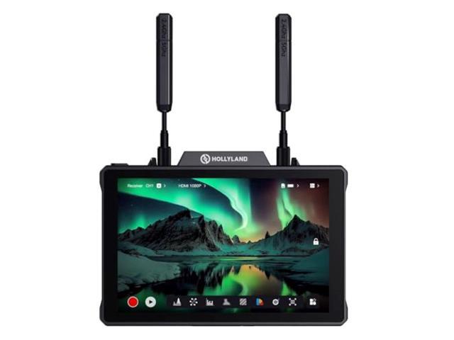 Hollyland Pyro 7 Wireless Video Transmitter & Receiver Bundle with GVM NP-F750 4400mAh Batteries with Travel Chargers (Set of 2) Anti-Static Screen Cleaning Wipes (5-Pack) - image 2