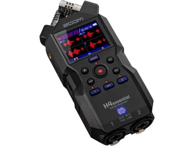 Zoom H4essential 4-Track Handy Recorder with 32-Bit Float, Accessibility, Stereo Microphones, 2 XLR/TRS Combo Inputs, USB Interface, for Musicians,...
