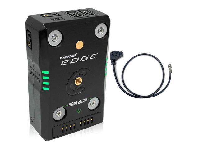 Core SWX Powerbase EDGE SNAP Battery Kit with Quick Release Plate & 2-Pin Cable For Black Magic Design Cameras Bundle with Core SWX PD Pro to 2-Pin...