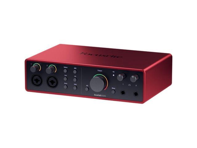 Focusrite Scarlett 16i16 USB-C Audio/MIDI Interface (4th Generation) Bundle with XLR- XLR Cable (2 Pack), Hosa Mid-310 Black 10 ft. Midi cable (2...