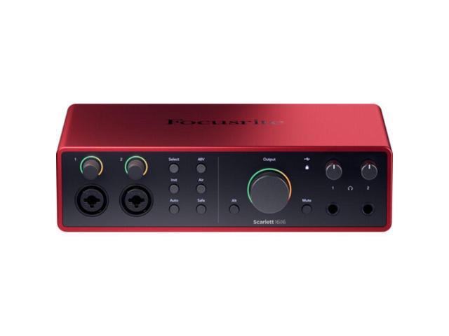 Focusrite Scarlett 16i16 USB-C Audio/MIDI Interface (4th Generation) Bundle with XLR- XLR Cable (2 Pack), Hosa Mid-310 Black 10 ft. Midi cable (2...
