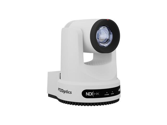 PTZOptics Move 4K SDI/HDMI/USB/IP PTZ Camera with 20x Optical Zoom (White) (PT20X-4K-WH-G3) + PTZOptics SuperJoy PTZ Camera Joystick Controller