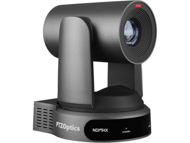 PTZOptics Move 4K SDI/HDMI/USB/IP PTZ Camera with 30x Optical Zoom (Gray) (PT30X-4K-GY-G3) + PTZOptics SuperJoy PTZ Camera Joystick Controller