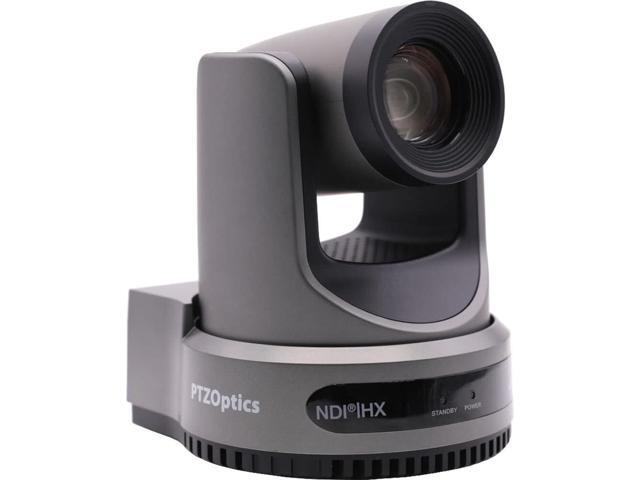 PTZOptics Move 4K SDI/HDMI/USB/IP PTZ Camera with 20x Optical Zoom (Gray) (PT20X-4K-GY-G3) + PTZOptics SuperJoy PTZ Camera Joystick Controller