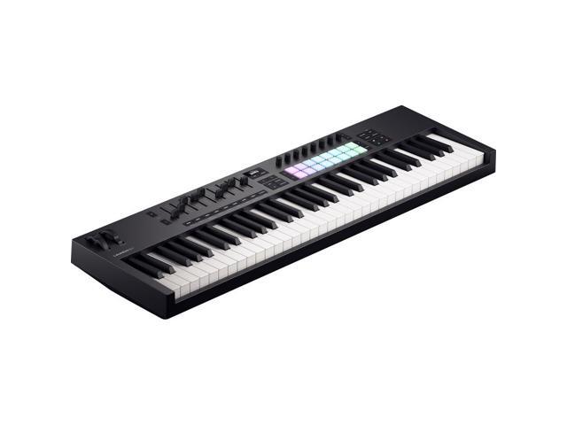 Novation Launchkey 61 MK4 USB MIDI Keyboard Controller (61 Keys) Bundle with HPC-A30 Studio Monitor Headphones, Universal Piano-Style Sustain...