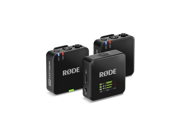 RODE Wireless GO (Gen 3) 2-Person Compact Digital Wireless Microphone Recorder Black Bundle with Grade Lavalier Lapel Microphone (2 Pack), Kellards...
