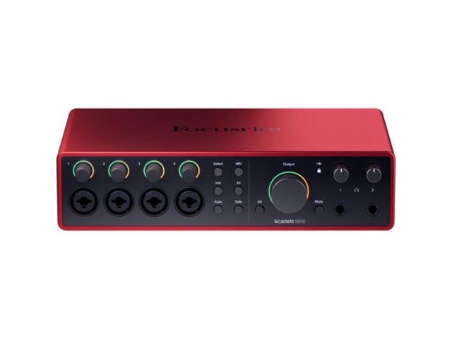Focusrite Scarlett 18i16 USB-C Audio/MIDI Interface (4th Generation) Bundle with Kellards XLR-P20T Pro 20 ft XLR Microphone Cable Mixers, Recording...