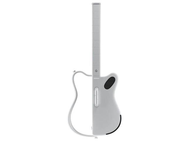 LAVA GENIE 9270002 Sampler Guitar, No Strings Attached, Hundreds of Instrument Presets, Onboard Speaker, White, 30.5 inch Bundle with Rok-It Tripod...