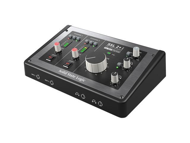 Solid State Logic SSL 2+ MKII - 2x4 USB Audio Interface Bundle with Polsen HPC-A30 Closed-Back Studio Monitor Headphones, 2x Kellards XLR-P20T Pro...