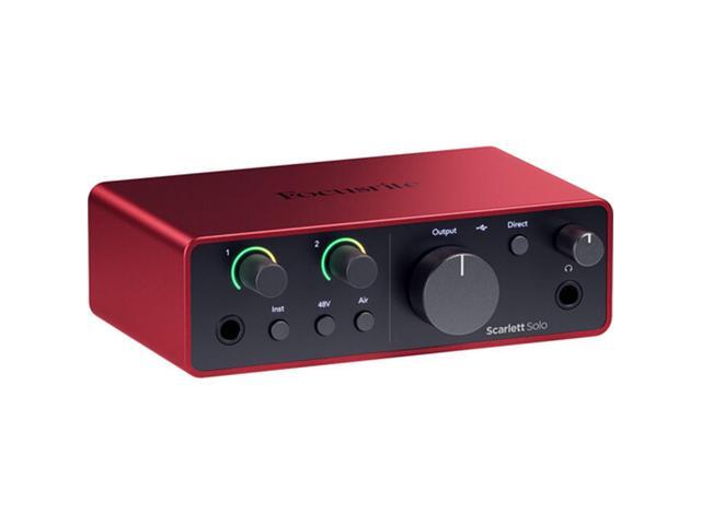 Focusrite Scarlett Solo USB-C Audio Interface (4th Gen) Bundle with Aston Microphones Element Microphone KIT and Kellards XLR-P20T Pro 20 ft XLR...