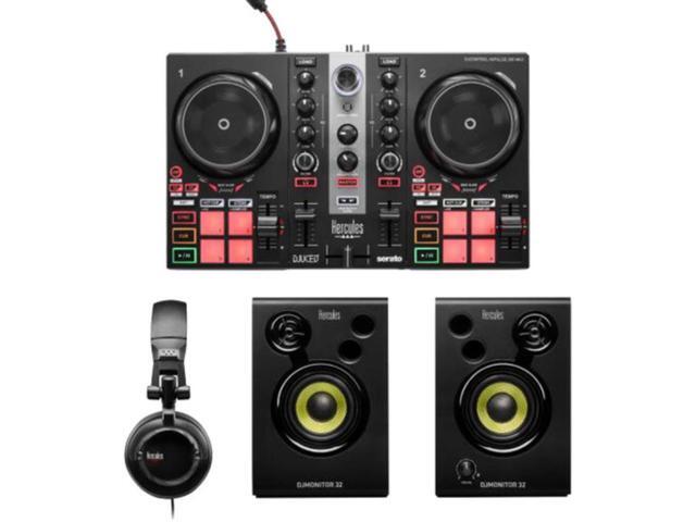 Hercules All-in-One Kit DJLearning Kit MK2 Bundle with Headliner Covina DJ Controller Stand