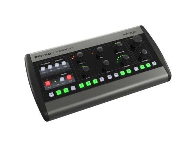 Behringer P16-HQ 16-Channel Personal Monitoring Mixer Bundle with Behringer Mounting Bracket for P16-M