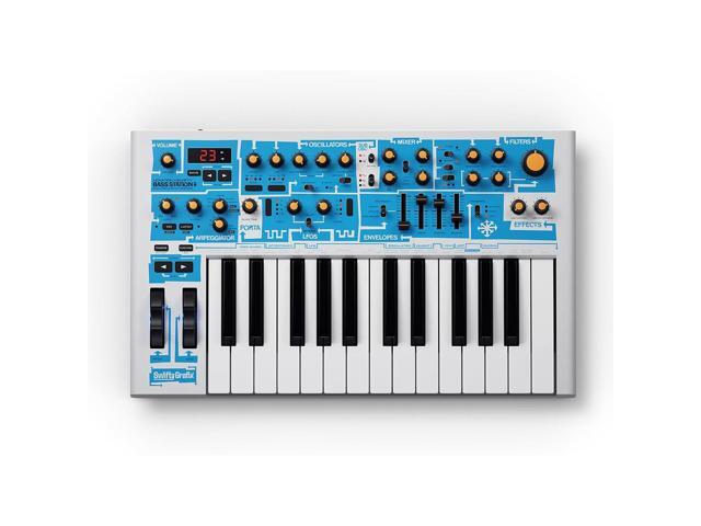 Novation Bass Station II Swifty Edition Limited-Edition Paraphonic Analogue Bass Synthesiser with 60 New Artist Patches, AFX Mode, USB Powered,...