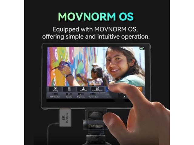 Portkeys PT5 III Camera Monitor 5.4' 800nits Bundle with Pawa NP-F550 Lithium-Ion Battery Pack (7.4V, 2000mAh), Watson Compact AC/DC Charger for...