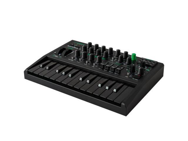 Arturia Micro Brute UFO Bundle with Polsen HPC-A30 Closed-Back Studio Monitor Headphones, Kellards MID-P10T Pro MIDI to MIDI Cable 10 Feet