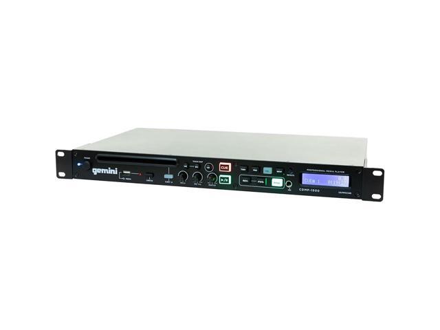 Gemini Professional Rackmount CD Player - DJ CD Player with Pitch Control, USB Media Player, Anti-Shock Technology, XLR/RCA Outputs, Remote Control...