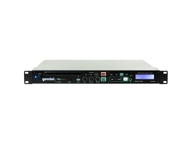 Gemini Professional Rackmount CD Player - DJ CD Player with Pitch Control, USB Media Player, Anti-Shock Technology, XLR/RCA Outputs, Remote Control...