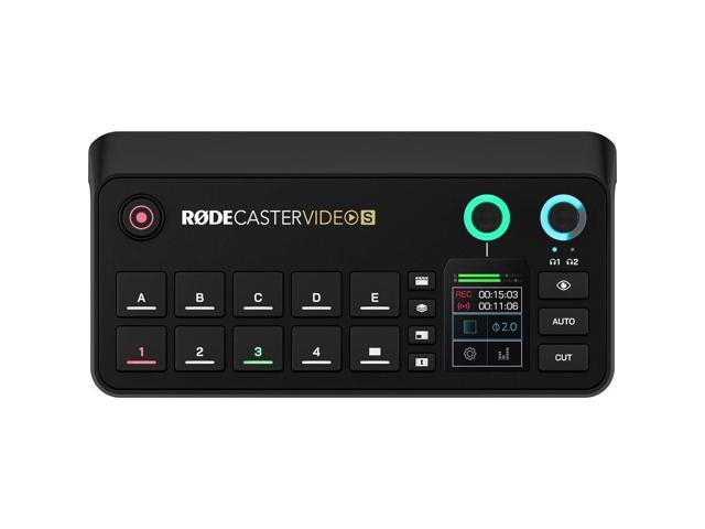 RODE RODECaster Video S All-in-One Audio/Video Console Bundle with Pearstone Standard Series HDMI to HDMI High-Speed Ethernet Cable - Black, 6',...