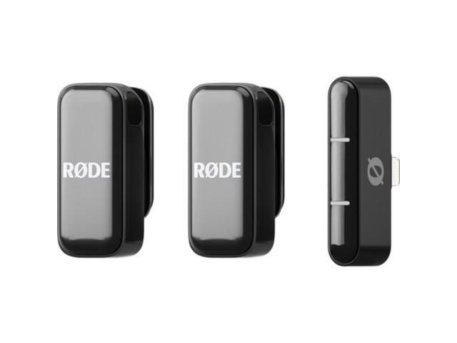 RODE Wireless Micro 2-Person Ultracompact Wireless Microphone 2.4 GHz, Black Bundle with Rode Interview GO Handheld Mic Adapter for the Wireless...