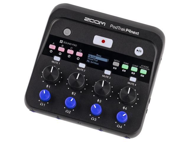 Zoom PodTrak P4next Portable Multitrack Podcast Recorder Bundle with 32GB microSD card, Varta High-Energy 1.5V AA LR6 Alkaline Battery (4-Pack),...