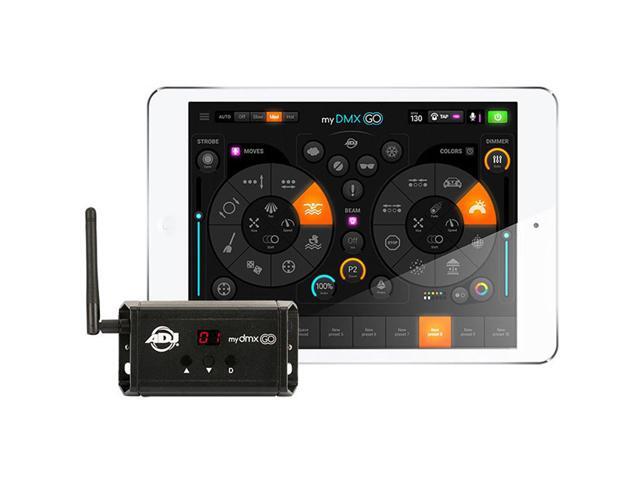 American DJ myDMX Go - DMX Lighting Control System with Wi-Fi/USB Interface (iPad/Android) (pair) bundle with Kopul DMX33P-025-S Studio Series...