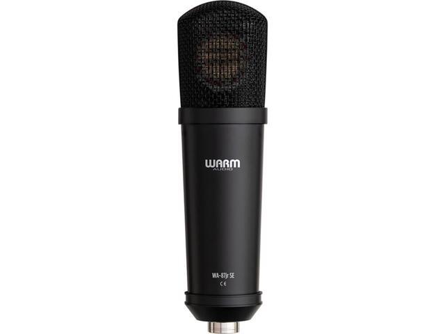 Warm Audio WA-87jr SE Large-Diaphragm Cardioid Condenser Microphone (Black) Bundle with Kellards XLR-P20T Pro 20 ft XLR Microphone Cable, Pop Filter