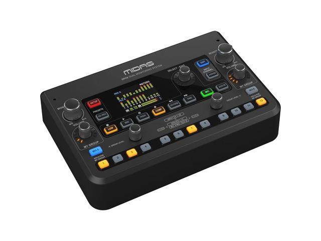 Midas DP48 Dual 48-Channel Personal Monitor Mixer with SD Card Recorder Bundle with DP48MB Mounting Bracket