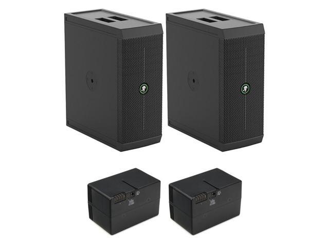 Mackie ThumpSub GO 8' 400W Portable Battery-Powered Subwoofer (2 Pack) Bundle with Mackie Rechargeable Battery for Thrash212 GO Loudspeaker and...
