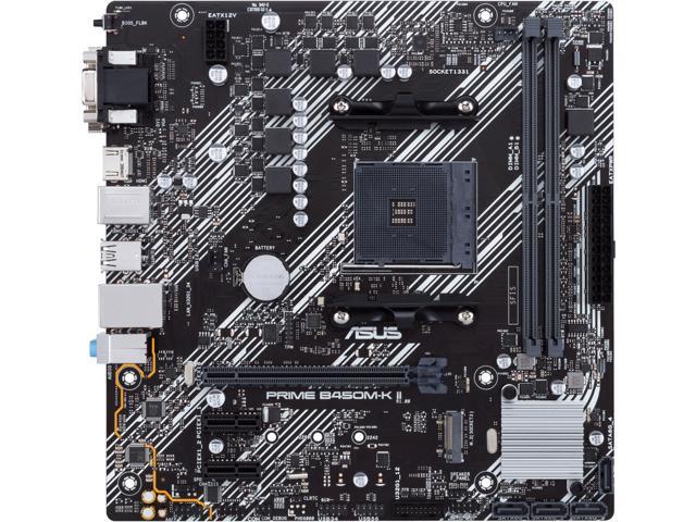 ASUS PRIME B450M-K II (90MB1600-M0EAY0) AM4 Micro ATX AMD Motherboard