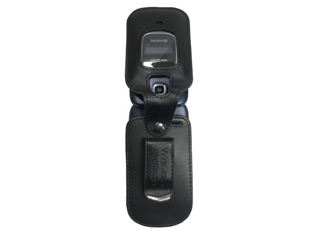 Kyocera Cadence Case, Heavy-Duty leather Case Swivel Belt Clip for Kyocera Cadence phone S2720 by Wireless ProTECH