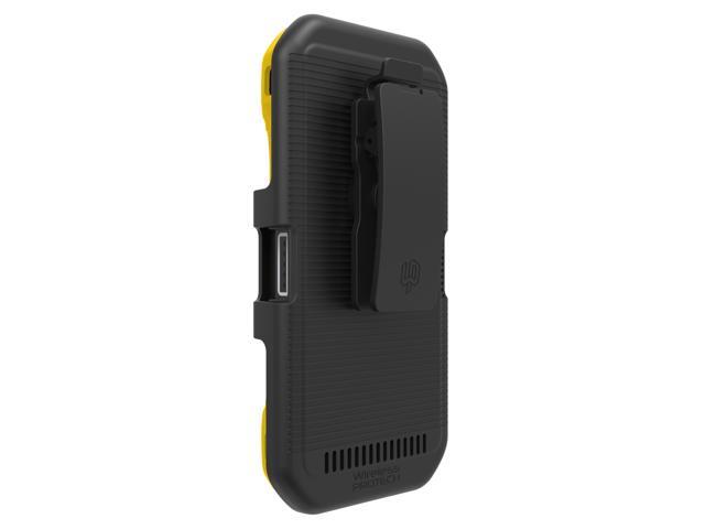 Wireless ProTech Shell Case and Holster Combo for Kyocera DuraForce Ultra 5G E7110. Slim Protective Hard Shell Case with Heavy-Duty Belt Clip Holster