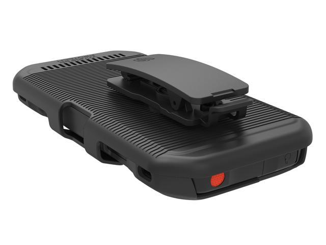 Wireless ProTech Shell Case and Holster Combo for Kyocera DuraForce Ultra 5G E7110. Slim Protective Hard Shell Case with Heavy-Duty Belt Clip Holster