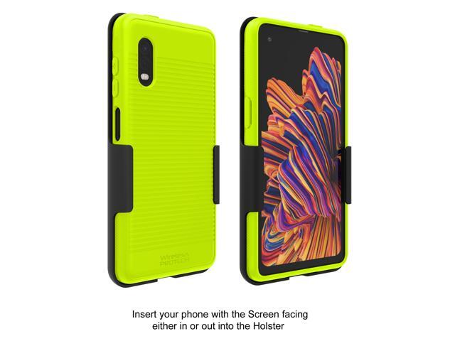 Wireless ProTech Flex Skin Case and Belt Clip Holster Combo for Samsung Galaxy XCover Pro SM-G715
