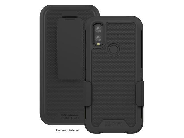 Kyocera DuraSport 5G C6930 Case and Holster Combo. Heavy Duty Rotating Belt Clip Holster and Rugged Flexible TPU Case Combo