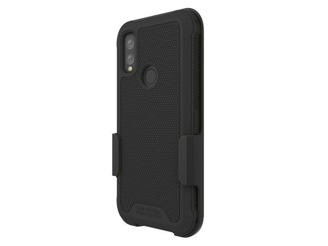Kyocera DuraSport 5G C6930 Case and Holster Combo. Heavy Duty Rotating Belt Clip Holster and Rugged Flexible TPU Case Combo