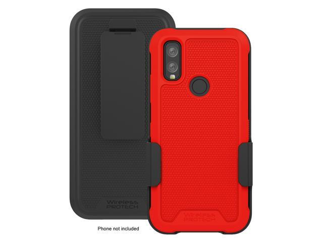 Kyocera DuraSport 5G C6930 Case and Holster Combo. Heavy Duty Rotating Belt Clip Holster and Rugged Flexible TPU Case Combo